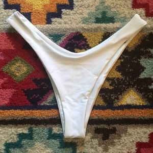 SHIEN WHITE BIKINI BOTTOMS